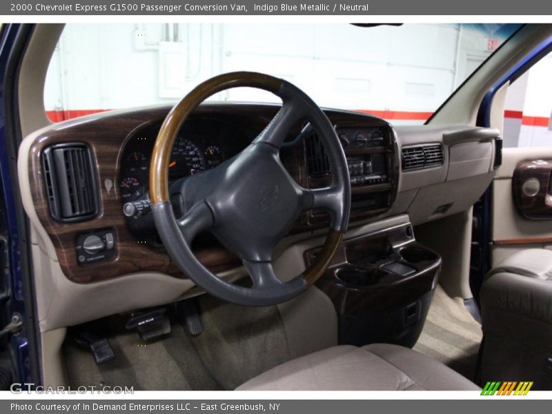 Indigo Blue Metallic / Neutral 2000 Chevrolet Express G1500 Passenger Conversion Van