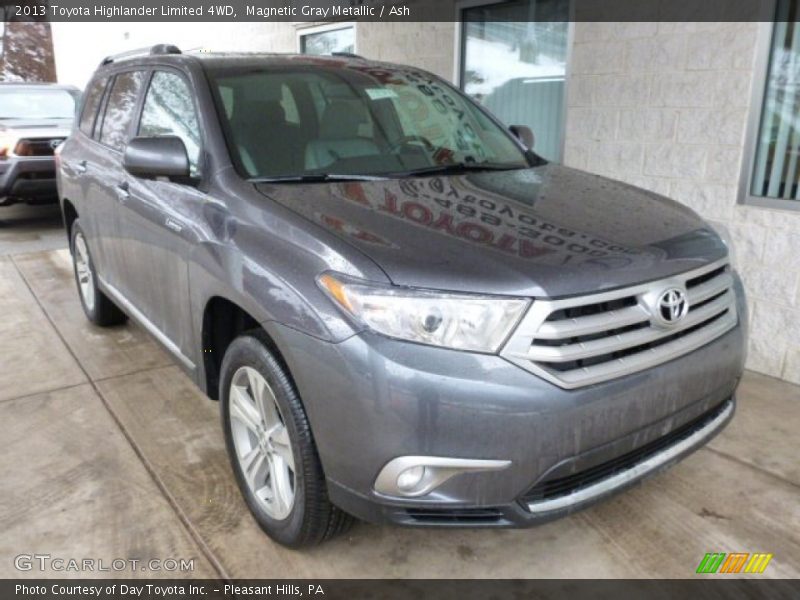 Magnetic Gray Metallic / Ash 2013 Toyota Highlander Limited 4WD