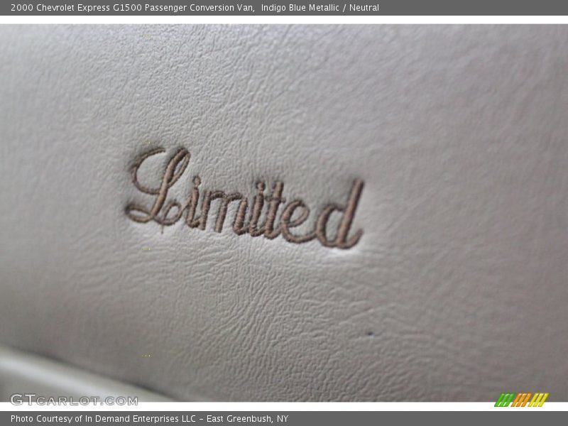 Indigo Blue Metallic / Neutral 2000 Chevrolet Express G1500 Passenger Conversion Van