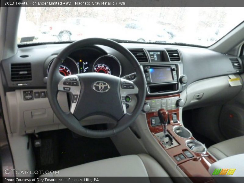Magnetic Gray Metallic / Ash 2013 Toyota Highlander Limited 4WD