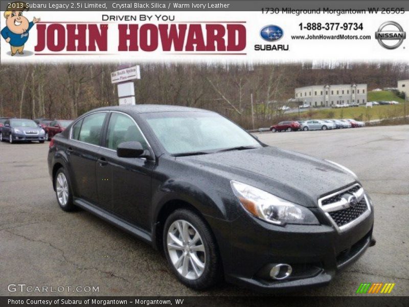 Crystal Black Silica / Warm Ivory Leather 2013 Subaru Legacy 2.5i Limited
