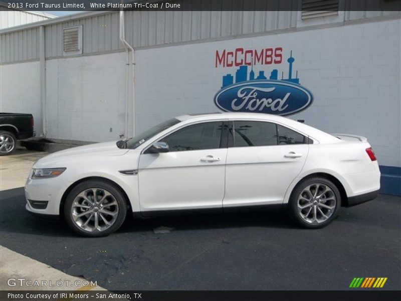 White Platinum Tri-Coat / Dune 2013 Ford Taurus Limited
