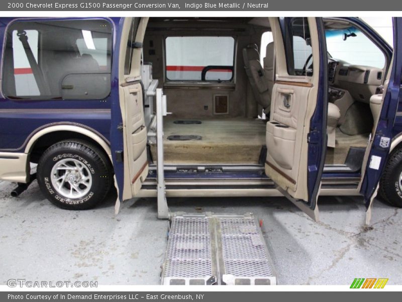 Indigo Blue Metallic / Neutral 2000 Chevrolet Express G1500 Passenger Conversion Van