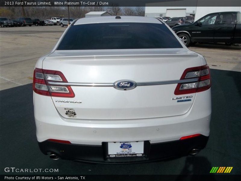 White Platinum Tri-Coat / Dune 2013 Ford Taurus Limited