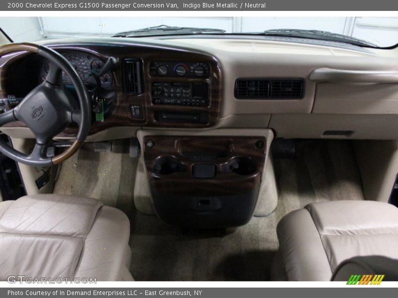 Indigo Blue Metallic / Neutral 2000 Chevrolet Express G1500 Passenger Conversion Van
