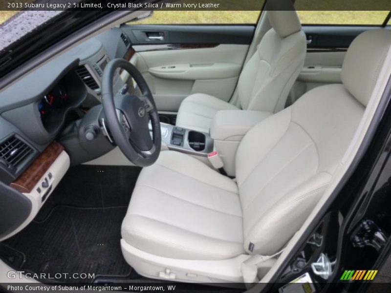 Front Seat of 2013 Legacy 2.5i Limited