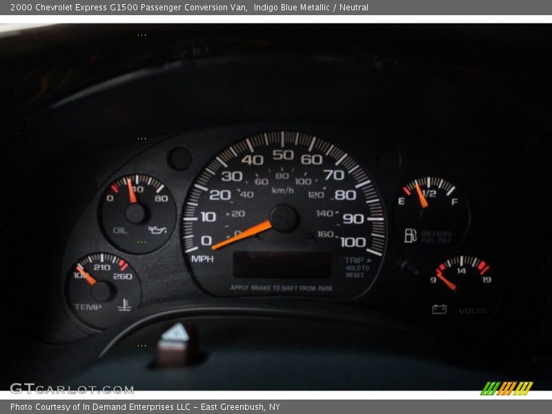 Indigo Blue Metallic / Neutral 2000 Chevrolet Express G1500 Passenger Conversion Van