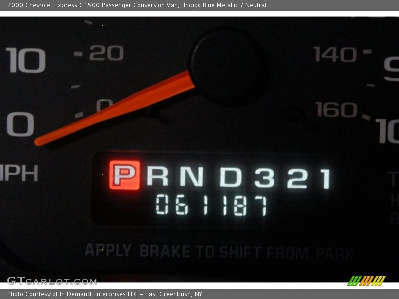 Indigo Blue Metallic / Neutral 2000 Chevrolet Express G1500 Passenger Conversion Van