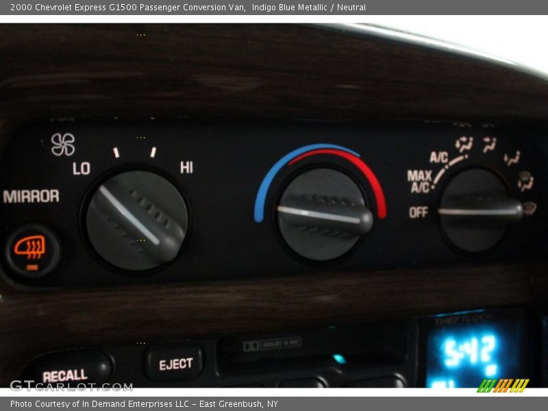 Indigo Blue Metallic / Neutral 2000 Chevrolet Express G1500 Passenger Conversion Van