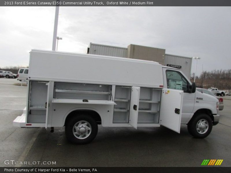 Oxford White / Medium Flint 2013 Ford E Series Cutaway E350 Commercial Utility Truck