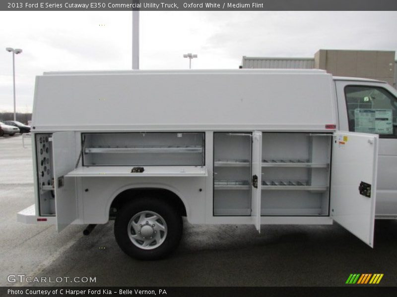 Oxford White / Medium Flint 2013 Ford E Series Cutaway E350 Commercial Utility Truck