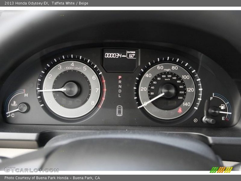 Taffeta White / Beige 2013 Honda Odyssey EX