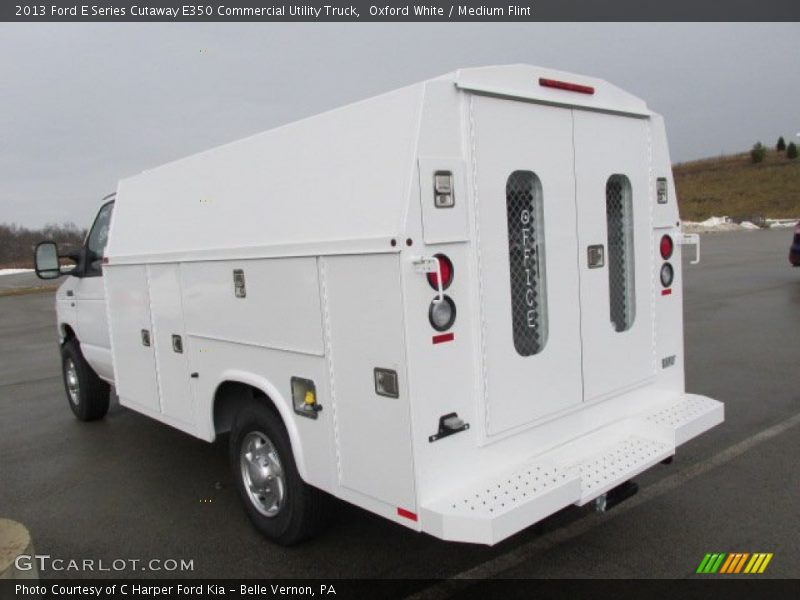 Oxford White / Medium Flint 2013 Ford E Series Cutaway E350 Commercial Utility Truck
