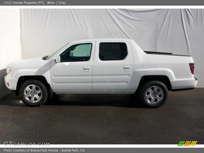 White / Gray 2013 Honda Ridgeline RTS