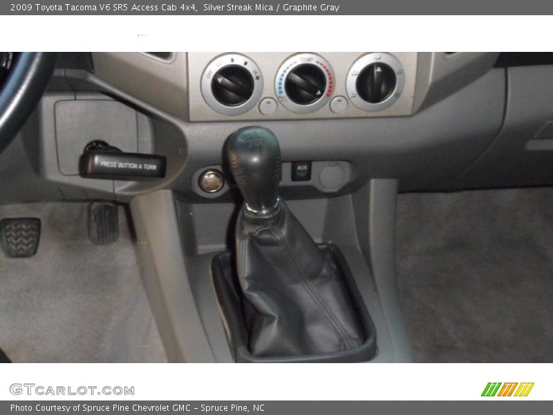 Silver Streak Mica / Graphite Gray 2009 Toyota Tacoma V6 SR5 Access Cab 4x4