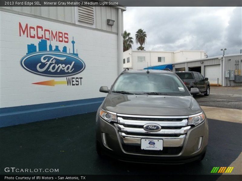 Mineral Gray Metallic / Medium Light Stone 2013 Ford Edge SEL