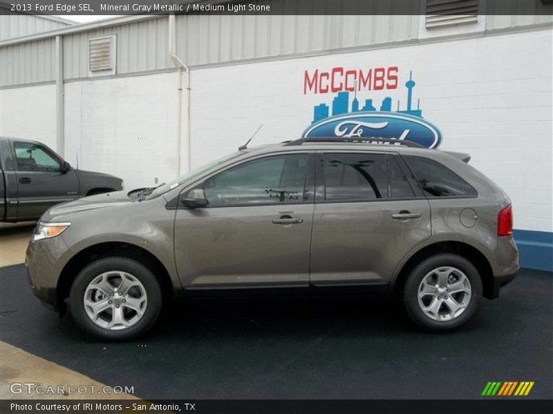 Mineral Gray Metallic / Medium Light Stone 2013 Ford Edge SEL