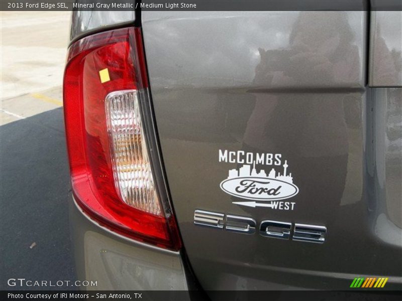 Mineral Gray Metallic / Medium Light Stone 2013 Ford Edge SEL