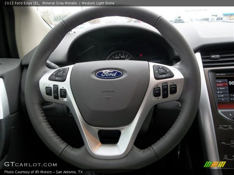 Mineral Gray Metallic / Medium Light Stone 2013 Ford Edge SEL