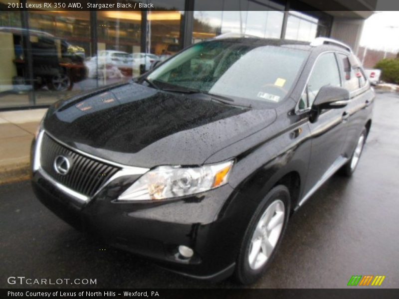 Stargazer Black / Black 2011 Lexus RX 350 AWD