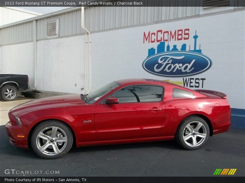 Red Candy Metallic / Charcoal Black 2013 Ford Mustang GT Premium Coupe
