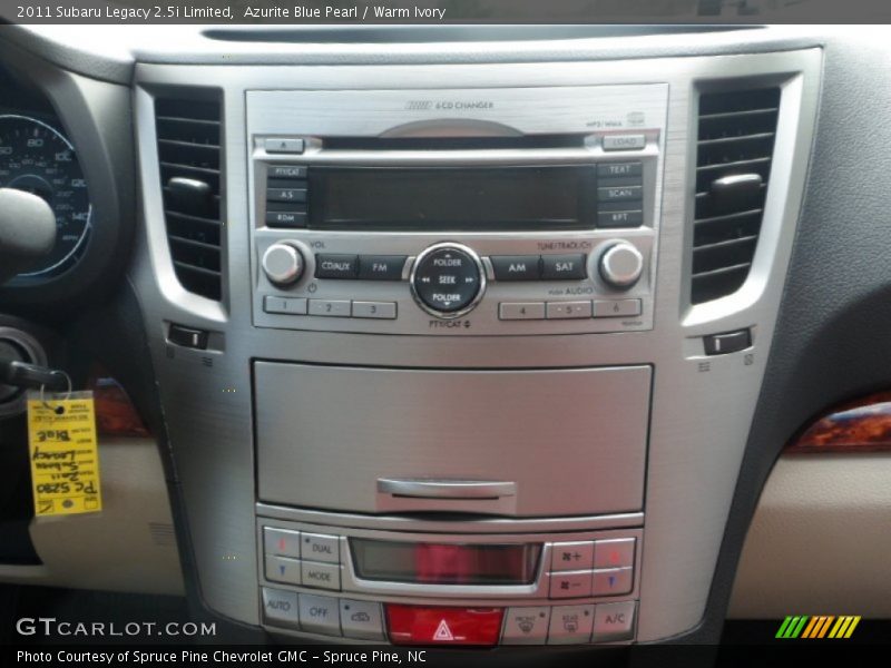 Azurite Blue Pearl / Warm Ivory 2011 Subaru Legacy 2.5i Limited