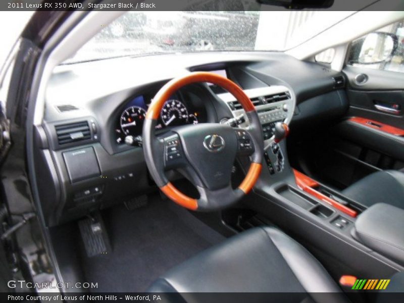 Stargazer Black / Black 2011 Lexus RX 350 AWD