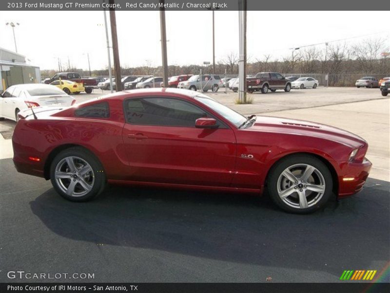 Red Candy Metallic / Charcoal Black 2013 Ford Mustang GT Premium Coupe