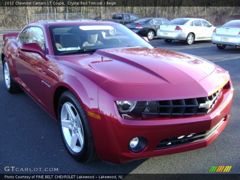Crystal Red Tintcoat / Beige 2012 Chevrolet Camaro LT Coupe