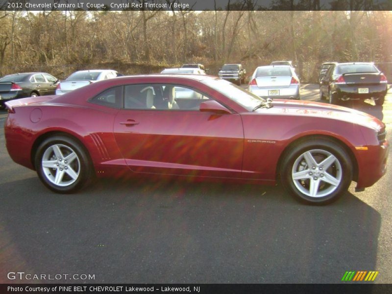 Crystal Red Tintcoat / Beige 2012 Chevrolet Camaro LT Coupe