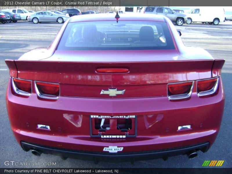 Crystal Red Tintcoat / Beige 2012 Chevrolet Camaro LT Coupe