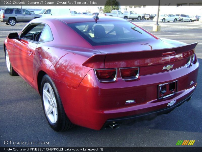 Crystal Red Tintcoat / Beige 2012 Chevrolet Camaro LT Coupe