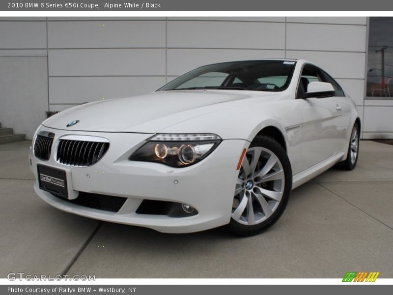 Alpine White / Black 2010 BMW 6 Series 650i Coupe