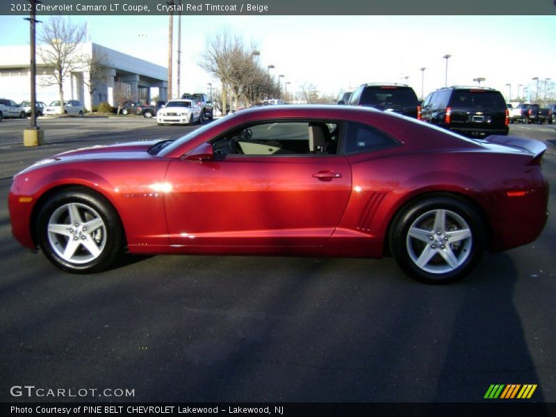Crystal Red Tintcoat / Beige 2012 Chevrolet Camaro LT Coupe
