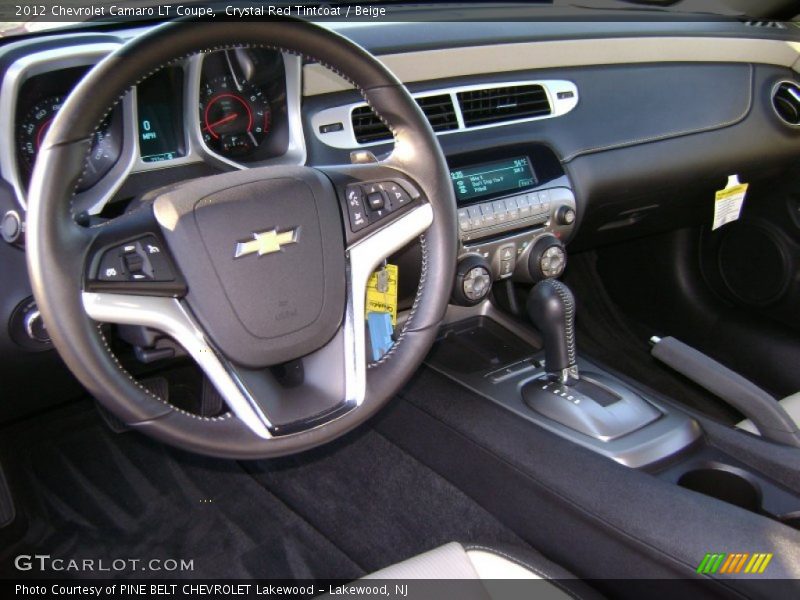 Crystal Red Tintcoat / Beige 2012 Chevrolet Camaro LT Coupe