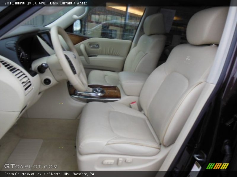 Dark Currant / Wheat 2011 Infiniti QX 56 4WD