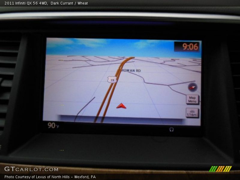 Dark Currant / Wheat 2011 Infiniti QX 56 4WD