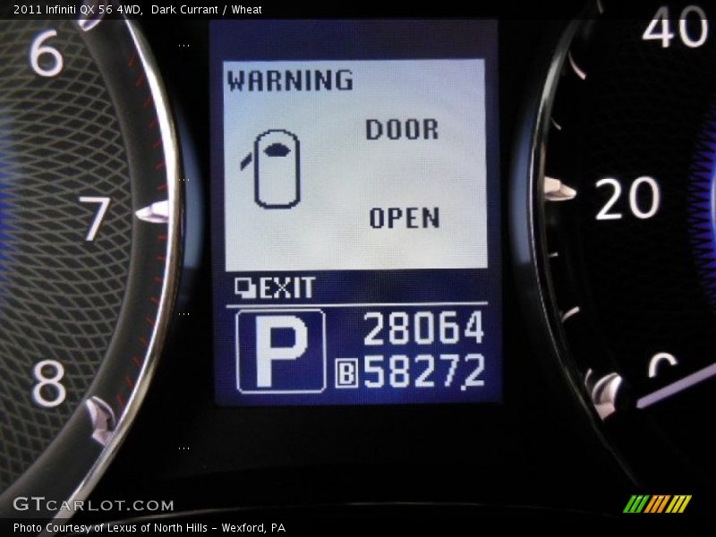 Dark Currant / Wheat 2011 Infiniti QX 56 4WD