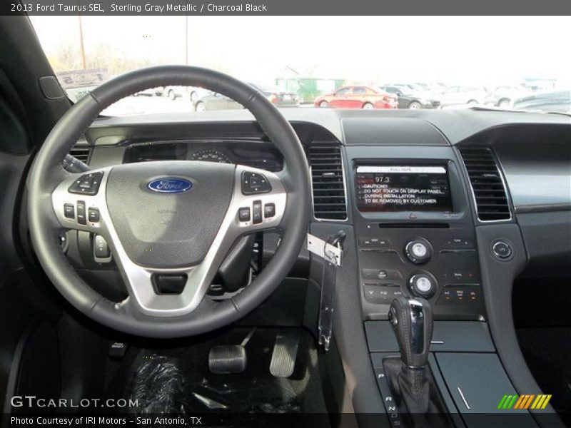 Sterling Gray Metallic / Charcoal Black 2013 Ford Taurus SEL