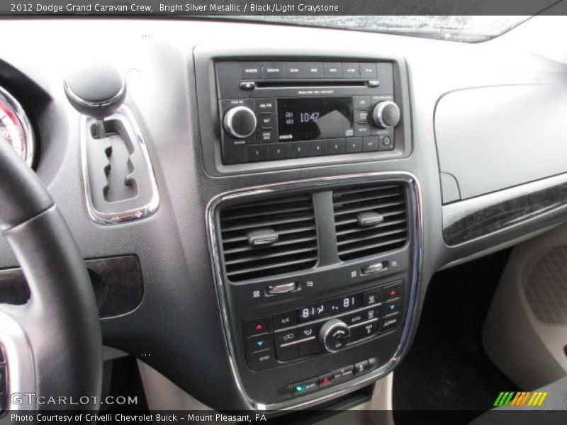 Bright Silver Metallic / Black/Light Graystone 2012 Dodge Grand Caravan Crew
