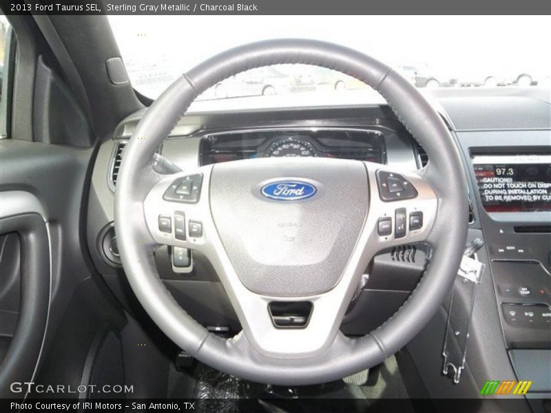 Sterling Gray Metallic / Charcoal Black 2013 Ford Taurus SEL