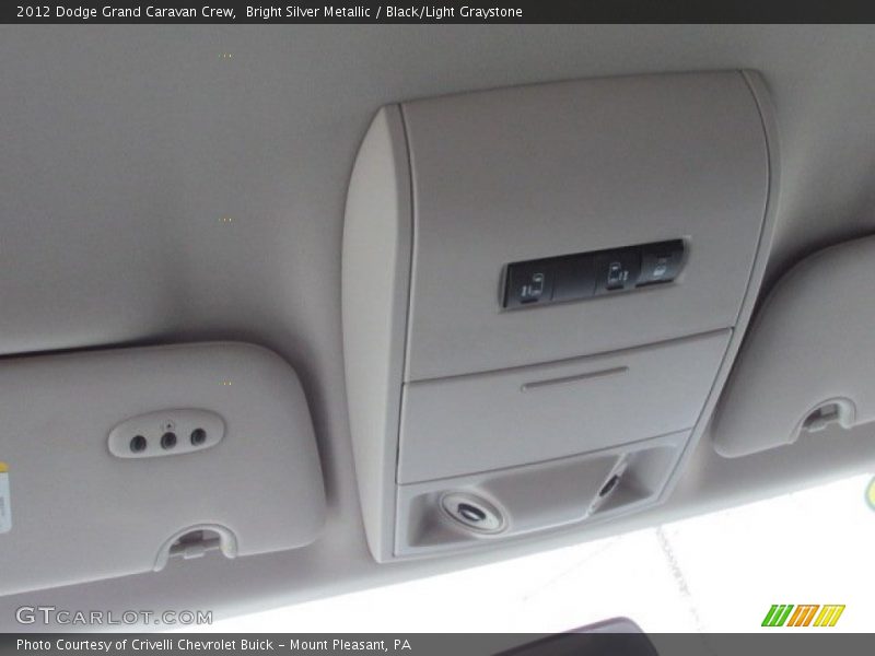 Bright Silver Metallic / Black/Light Graystone 2012 Dodge Grand Caravan Crew