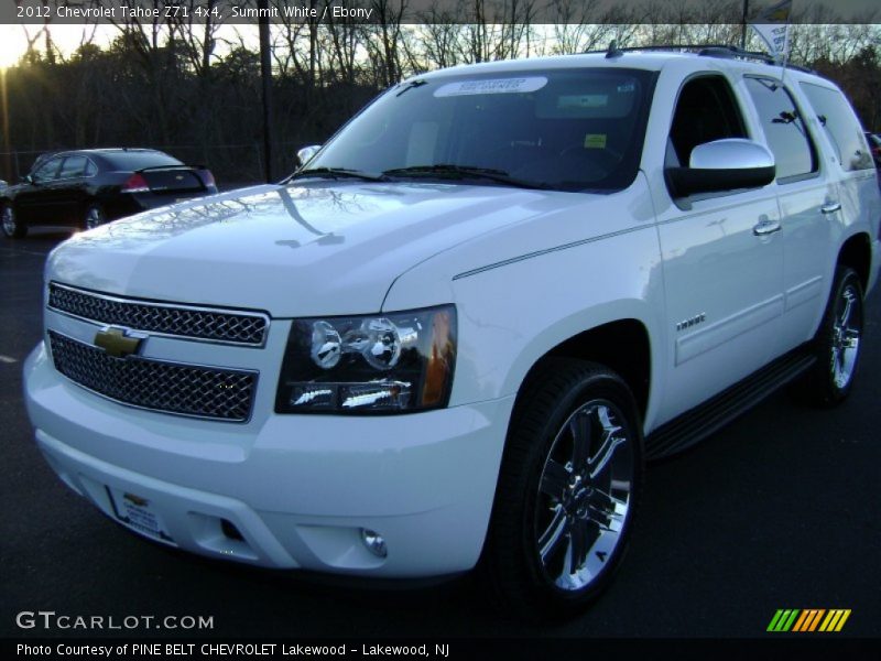 Summit White / Ebony 2012 Chevrolet Tahoe Z71 4x4