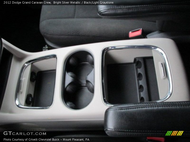 Bright Silver Metallic / Black/Light Graystone 2012 Dodge Grand Caravan Crew