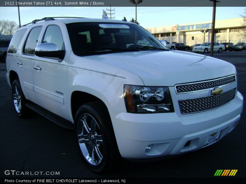 Summit White / Ebony 2012 Chevrolet Tahoe Z71 4x4