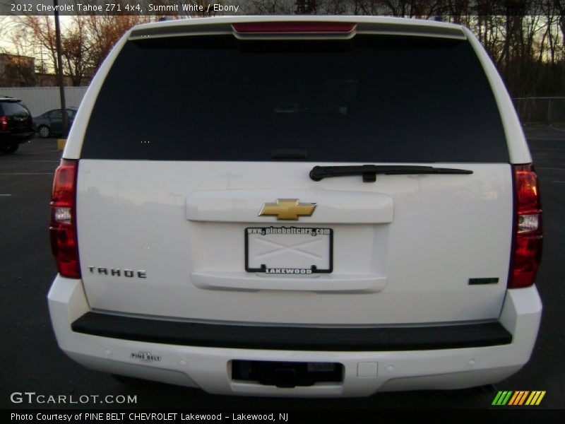 Summit White / Ebony 2012 Chevrolet Tahoe Z71 4x4