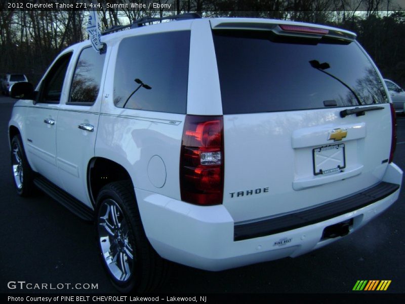 Summit White / Ebony 2012 Chevrolet Tahoe Z71 4x4