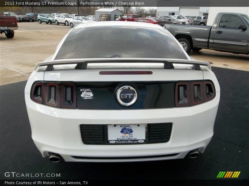 Performance White / Charcoal Black 2013 Ford Mustang GT Premium Coupe