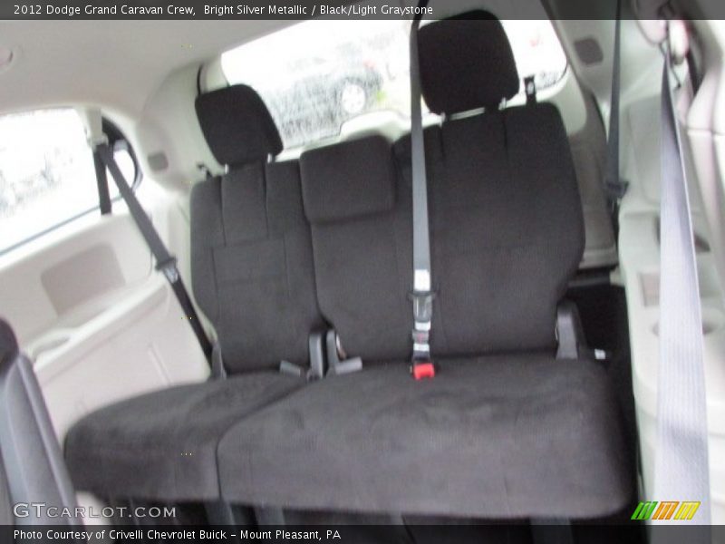 Bright Silver Metallic / Black/Light Graystone 2012 Dodge Grand Caravan Crew