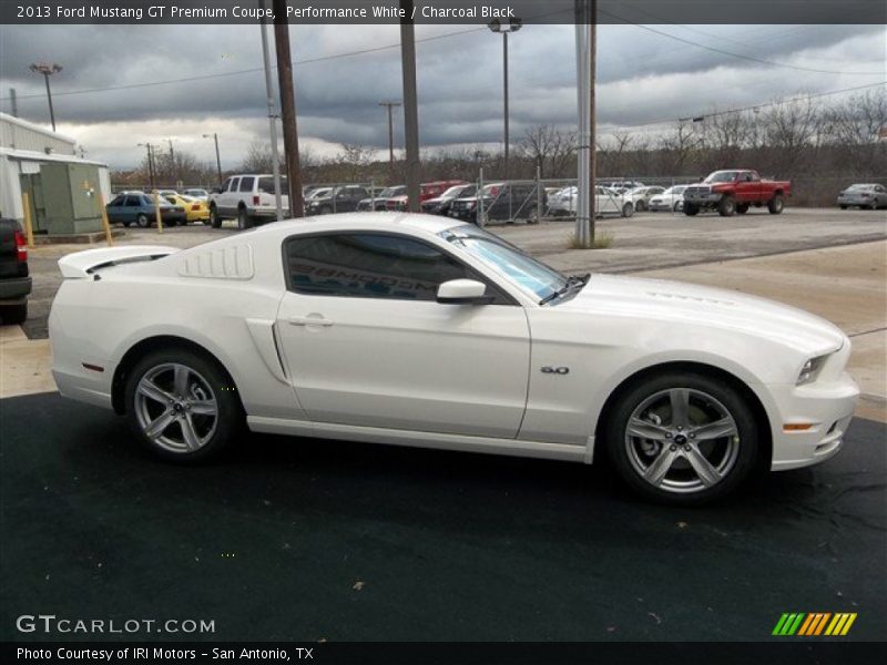 Performance White / Charcoal Black 2013 Ford Mustang GT Premium Coupe